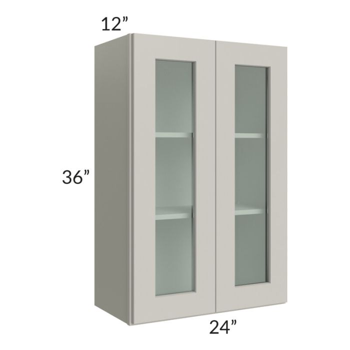 RTA Stone Shaker 24" x 36" Wall Glass Door Cabinet (Prepped for Glass Doors)