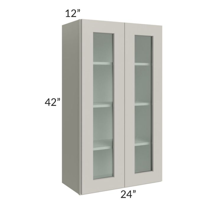 RTA Stone Shaker 24" x 42" Wall Glass Door Cabinet (Prepped for Glass Doors)