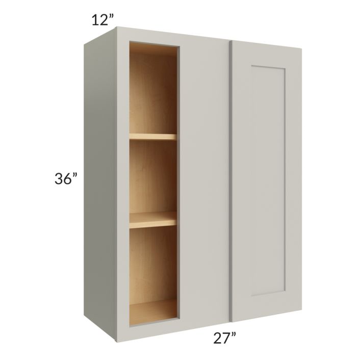 RTA Stone Shaker 27" x 36" Wall Blind Cabinet with 1 Decorative End Panel