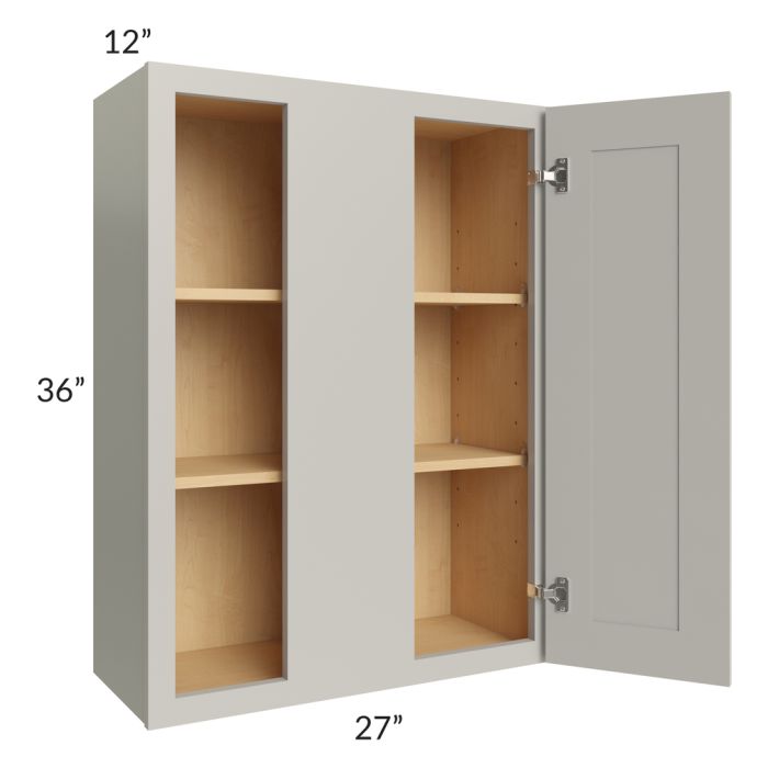 RTA Stone Shaker 27" x 36" Wall Blind Cabinet with 1 Decorative End Panel