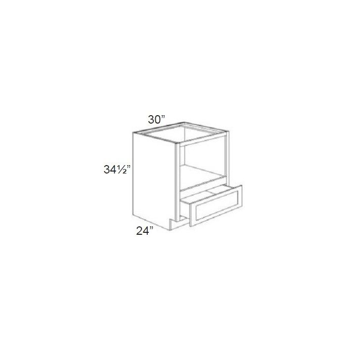 RTA Stone Shaker 30" Microwave Base Cabinet with 2 Decorative End Panels