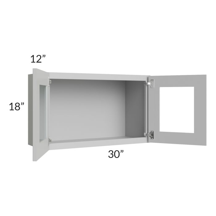 RTA Stone Shaker 30" x 18" Decorative Wall Cabinet with 1 Decorative End Panel