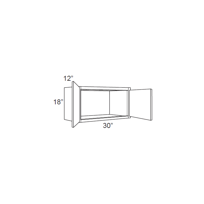 RTA Stone Shaker 30" x 18" Wall Cabinet