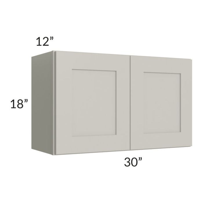 RTA Stone Shaker 30" x 18" Wall Cabinet with 2 Decorative End Panels