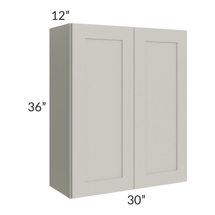 RTA Stone Shaker 30" x 36" Wall Cabinet with 1 Decorative End Panel