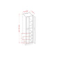 RTA Stone Shaker 30" x 90" x 24" Wall Pantry Cabinet with 4 Rollout Trays