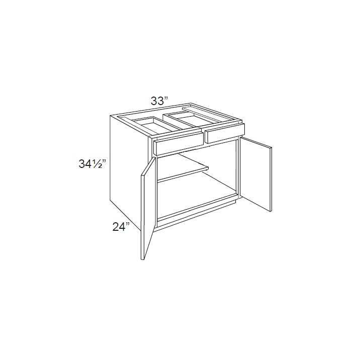 RTA Stone Shaker 33" Base Cabinet