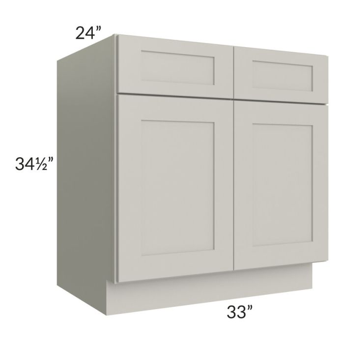 RTA Stone Shaker 33" Base Cabinet with 1 Decorative End Panel
