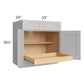 RTA Stone Shaker 33" Base Cabinet with 1 Rollout Tray and 1 Decorative End Panel