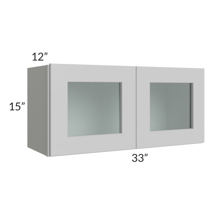 RTA Stone Shaker 33" x 15" Decorative Wall Cabinet with 1 Decorative End Panel