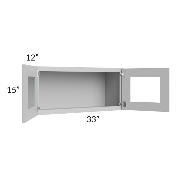RTA Stone Shaker 33" x 15" Decorative Wall Cabinet with 1 Decorative End Panel