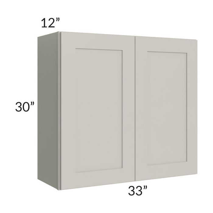 RTA Stone Shaker 33" x 30" Wall Cabinet with 2 Decorative End Panels