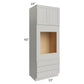 RTA Stone Shaker 33" x 90" x 24" Oven Cabinet