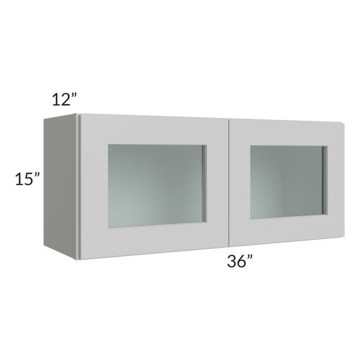 RTA Stone Shaker 36" x 15" Decorative Wall Cabinet with 1 Decorative End Panel