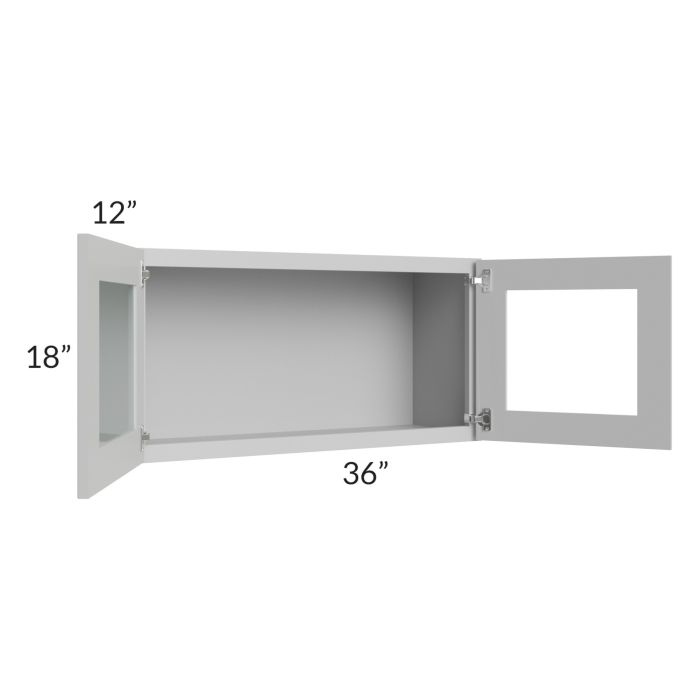 RTA Stone Shaker 36" x 18" Decorative Wall Cabinet with 1 Decorative End Panel