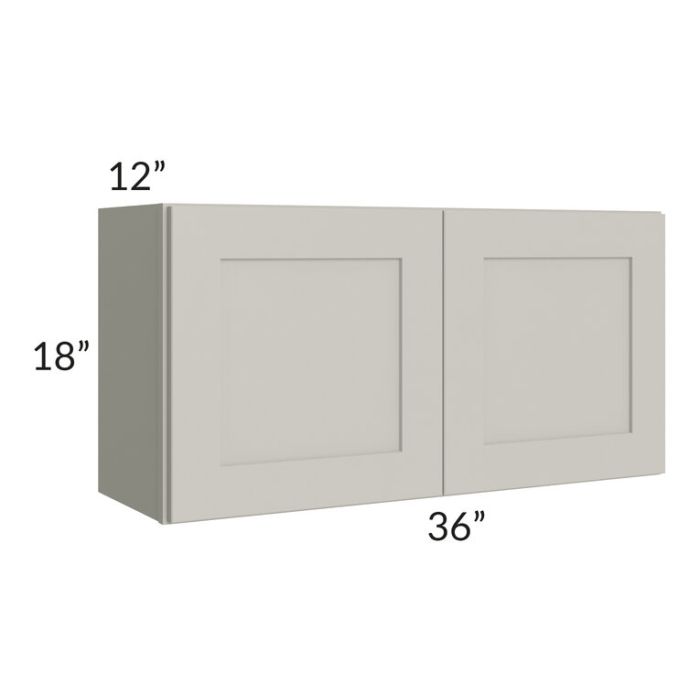 RTA Stone Shaker 36" x 18" Wall Cabinet with 2 Decorative End Panels