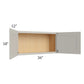 RTA Stone Shaker 36" x 18" Wall Cabinet with 2 Decorative End Panels