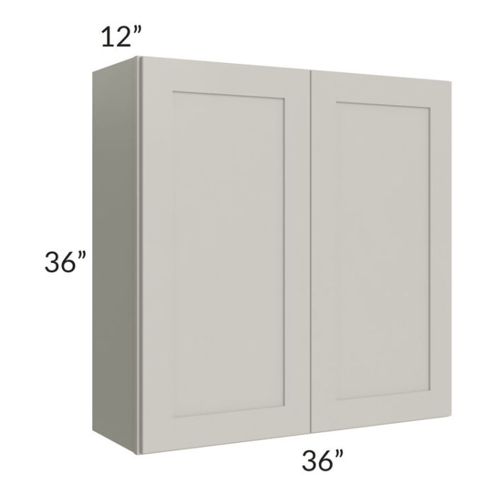 RTA Stone Shaker 36" x 36" Wall Cabinet with 2 Decorative End Panels