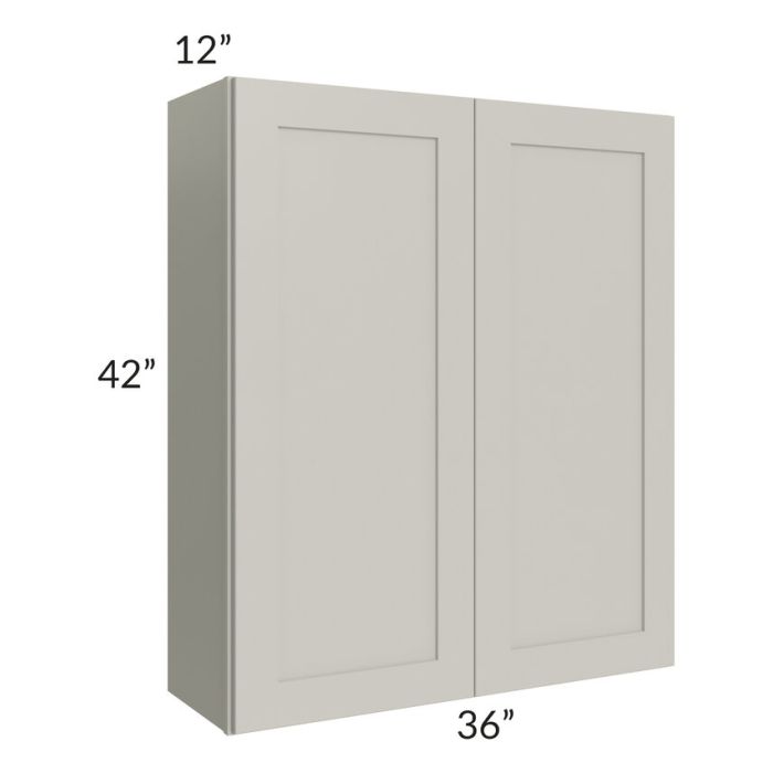 RTA Stone Shaker 36" x 42" Wall Cabinet with 2 Decorative End Panels