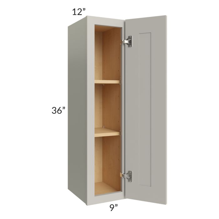 RTA Stone Shaker 9" x 36" Wall Cabinet with 1 Decorative End Panel