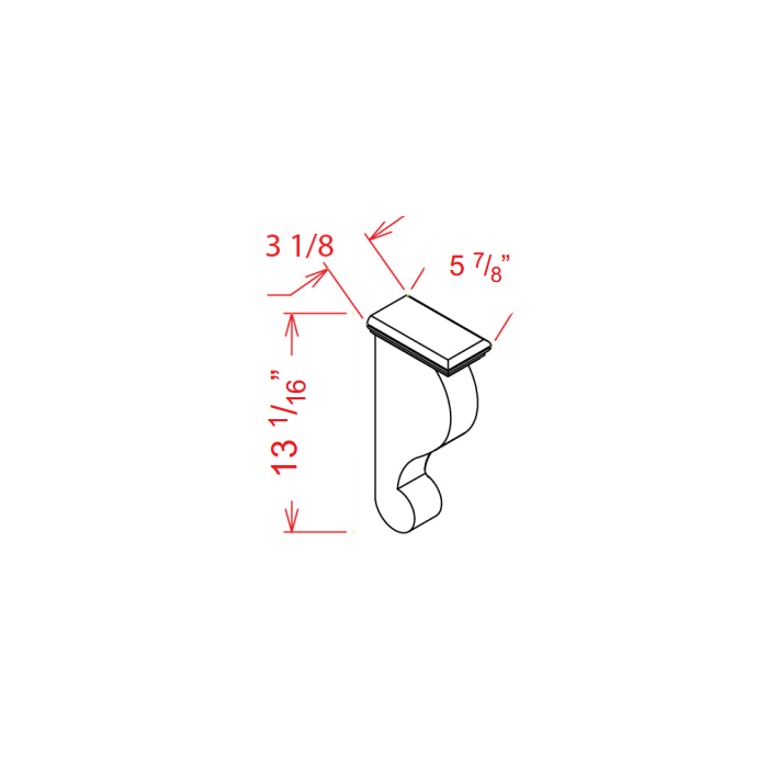 RTA Stone Shaker Traditional Corbel