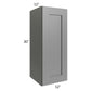 RTA Stratton Light Grey Shaker 12" x 30" Wall Cabinet