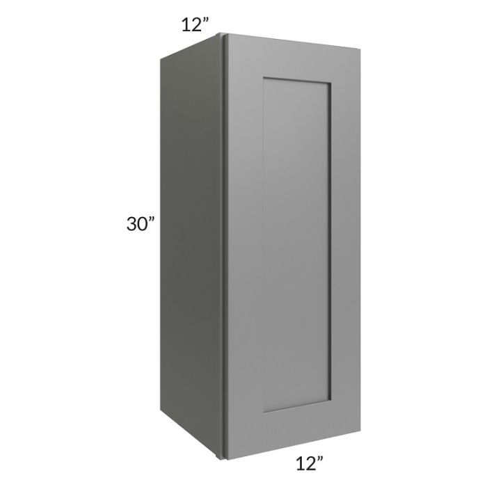 RTA Stratton Light Grey Shaker 12" x 30" Wall Cabinet