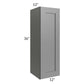 RTA Stratton Light Grey Shaker 12" x 36" Wall Cabinet