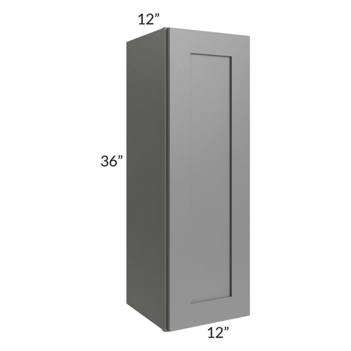 RTA Stratton Light Grey Shaker 12" x 36" Wall Cabinet
