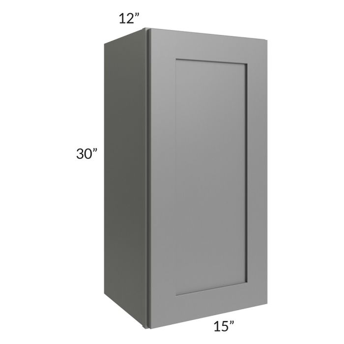 RTA Stratton Light Grey Shaker 15" x 30" Wall Cabinet