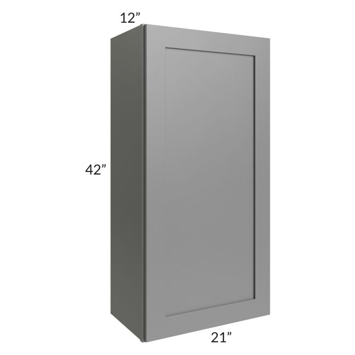 RTA Stratton Light Grey Shaker 21" x 42" Wall Cabinet