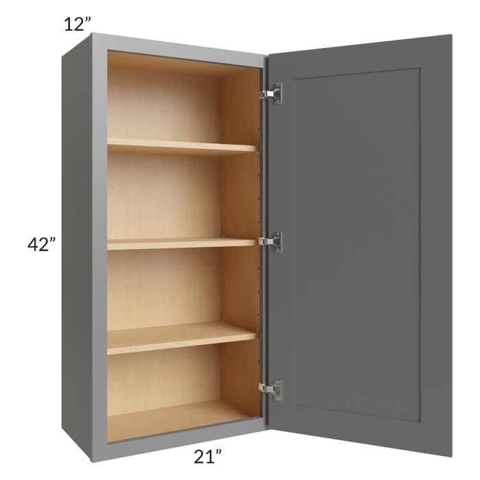 RTA Stratton Light Grey Shaker 21" x 42" Wall Cabinet