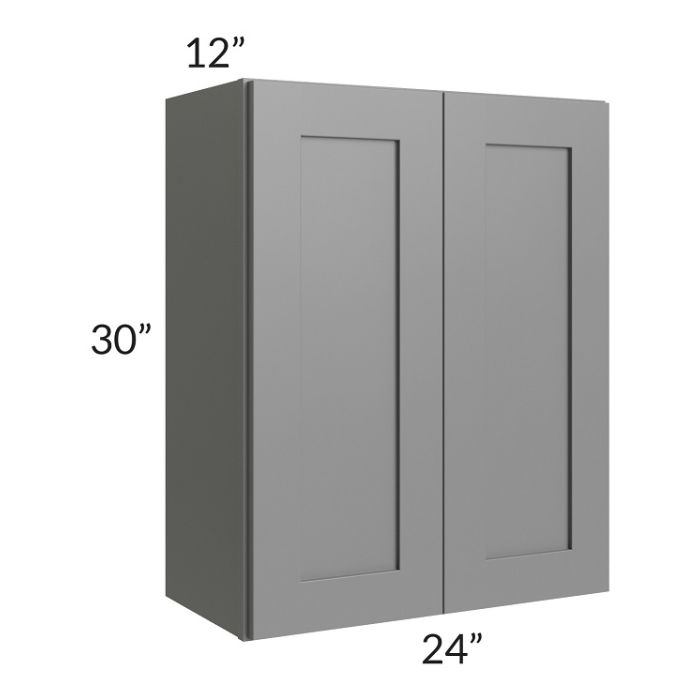 RTA Stratton Light Grey Shaker 24" x 30" Wall Cabinet