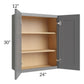 RTA Stratton Light Grey Shaker 24" x 30" Wall Cabinet