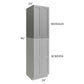 RTA Stratton Light Grey Shaker 24" x 42" x 24" Pantry Wall Cabinet