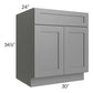 RTA Stratton Light Grey Shaker 30" Base Cabinet