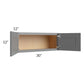 RTA Stratton Light Grey Shaker 30" x 12" Wall Cabinet