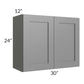 RTA Stratton Light Grey Shaker 30" x 24" Wall Cabinet