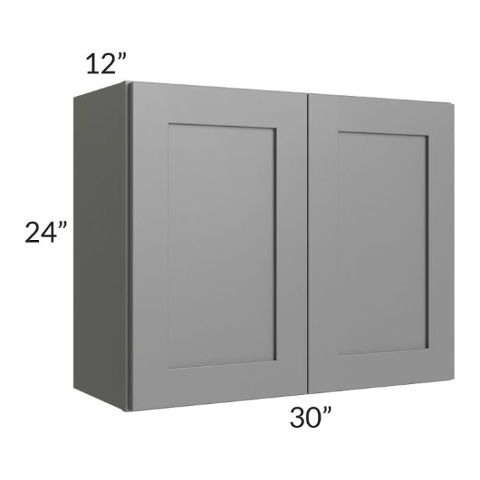 RTA Stratton Light Grey Shaker 30" x 24" Wall Cabinet