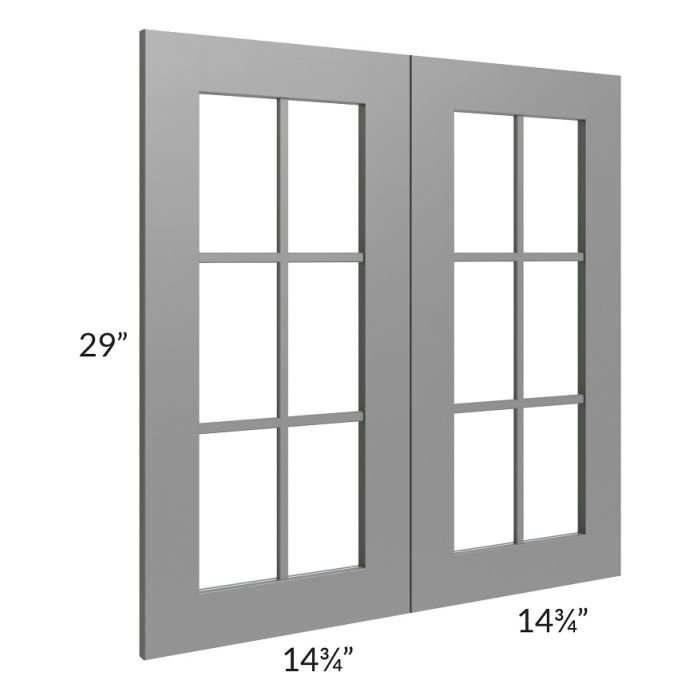 RTA Stratton Light Grey Shaker 30" x 30" Mullion Door (cabinet not included)