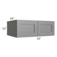 RTA Stratton Light Grey Shaker 33" x 12" x 24" Wall Cabinet