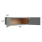 RTA Stratton Light Grey Shaker 33" x 12" x 24" Wall Cabinet