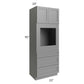 RTA Stratton Light Grey Shaker 33" x 90" Oven Cabinet
