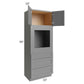 RTA Stratton Light Grey Shaker 33" x 90" Oven Cabinet