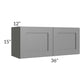 RTA Stratton Light Grey Shaker 36" x 15" Wall Cabinet