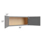 RTA Stratton Light Grey Shaker 36" x 15" Wall Cabinet
