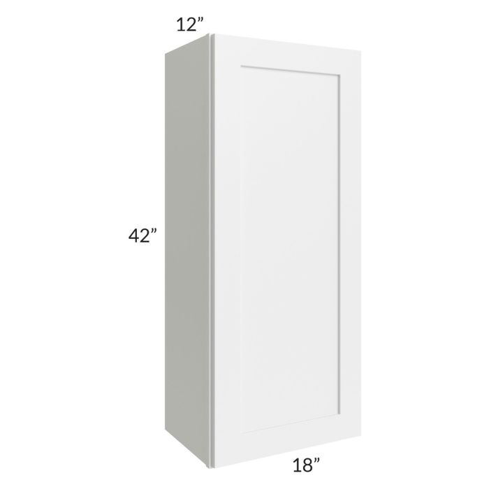 RTA Stratton White Shaker 18" x 42" Wall Cabinet