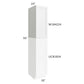 RTA Stratton White Shaker 18" x 42" x 24" Pantry Wall Cabinet