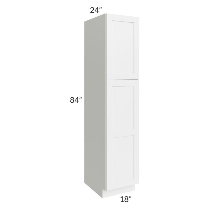 RTA Stratton White Shaker 18" x 84" Pantry Cabinet
