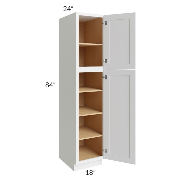 RTA Stratton White Shaker 18" x 84" Pantry Cabinet